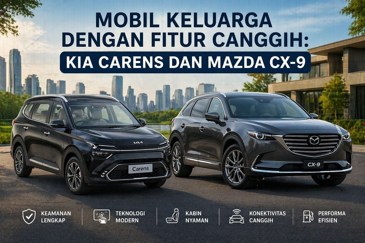 Kia Carens dan Mazda CX-9: Dua Pilihan Mobil Keluarga dengan Karakter Berbeda
